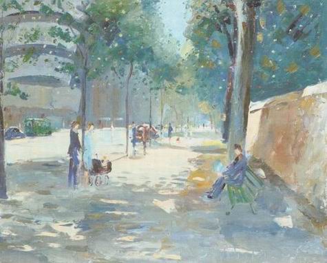 New York oil painting